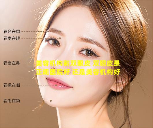 美容机构割双眼皮 双眼皮是正规医院好 还是美容机构好